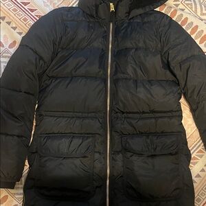 J Crew Women's Black Puffer Jacket